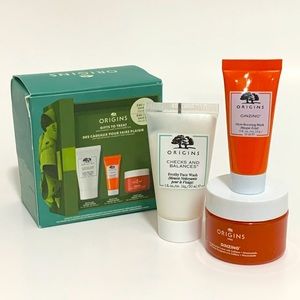 NIB ORIGINS Gifts to Treat Mini Cleanser, Moisterizer & Mask Trio $37 Value